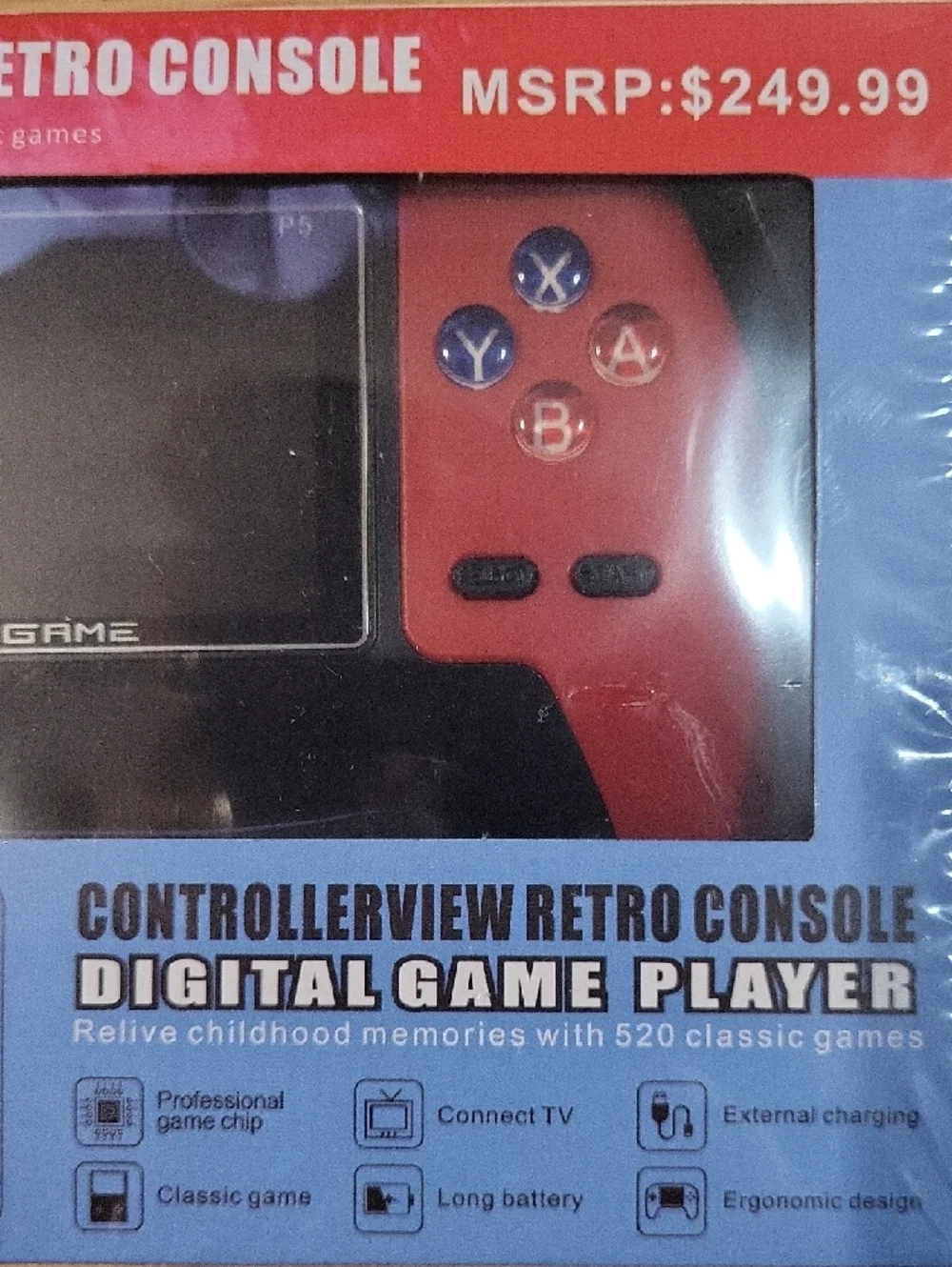 P5 Dual Player Retro Gamepad Console with Display Screen Built-in 520 Games